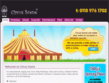 Tablet Screenshot of circus-scene.co.uk
